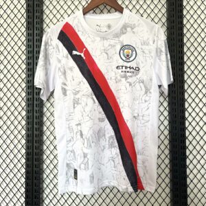 2025/2026 Manchester City KidSuper Joint Edition White Football Shirt 1:1 Thai Quality