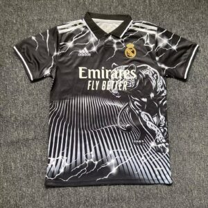 2024/2025 Real Madrid Panther Black Football Shirt 1:1 Thai Quality