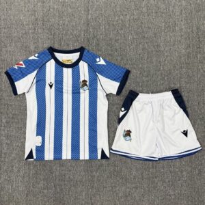 2025/2026 Real Sociedad Home Football Shirt 1:1 Thai Quality Kids Size