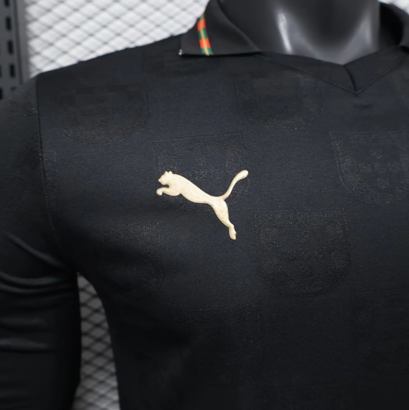 2026 Long Sleeve Player Version Portugal Special Edition Black Football Shirt 1:1 Thai Quality - 图片 5