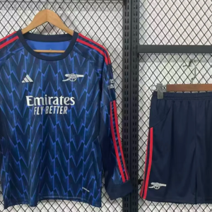2025/2026 Long Sleeves Arsenal Away Football Shirt 1:1 Thai Quality Kids Size