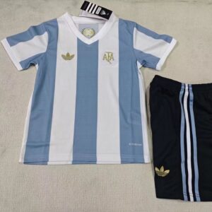2024 Argentina National 50Th Anniversary Edition Soccer Jersey 1:1 Thai Quality Kids Size