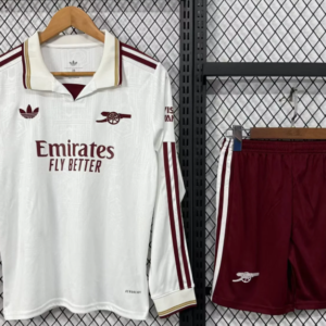 2025/2026 Long Sleeves Arsenal Third Away Football Shirt 1:1 Thai Quality Kids Size