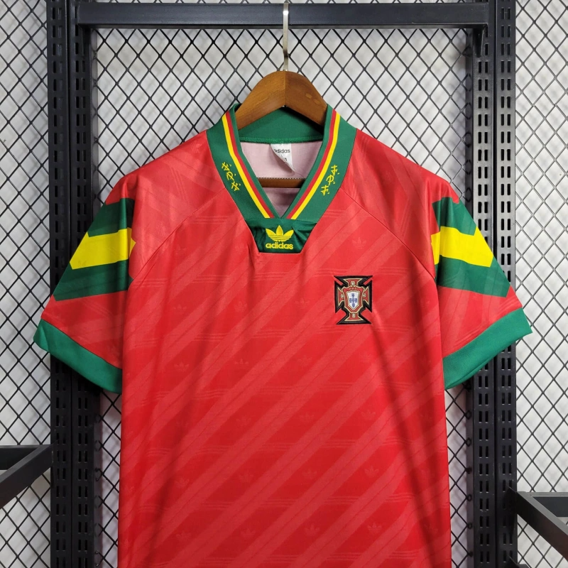 1992 Retro Portugal Home Football Shirt 1:1 Thai Quality - 图片 3
