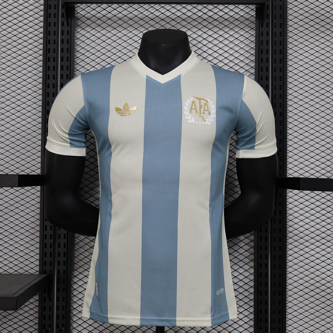 2024 Player Version Argentina National 50Th Anniversary Edition Soccer Jersey 1:1 Thai Quality