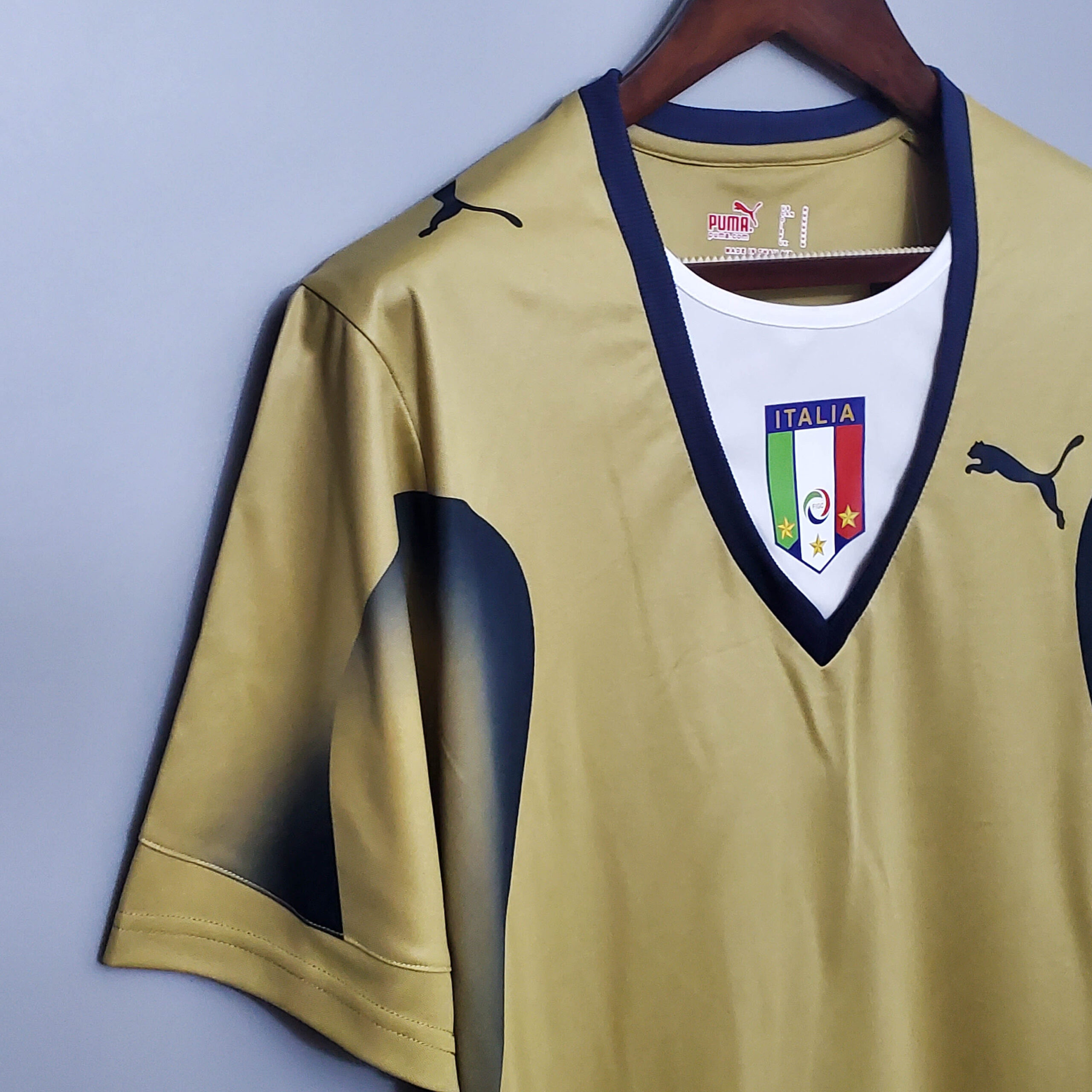 2006 Retro Italy Goalkeeper Gold Soccer Shirt - 图片 4