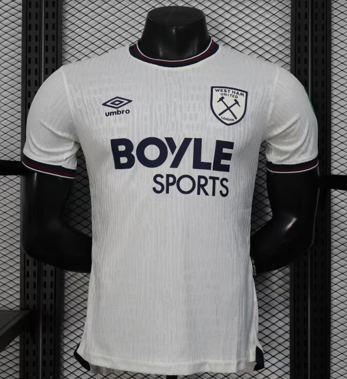 2025/2026 Player Version West Ham United Away Football Shirt 1:1 Thai Quality