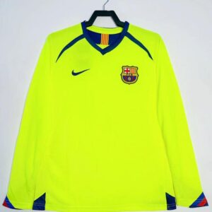 2005/2006 Retro Barcelona  Long Sleeve Away Football Shirt 1:1 Thai Quality