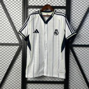 2025/2026 Real Madrid Buttons Special Edition White Football Shirt 1:1 Thai Quality