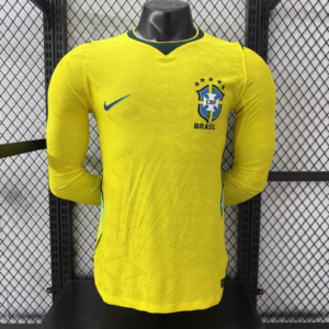 2026 Long Sleeves Player Version Brazil Home Soccer Jersey 1:1 Thai Quality