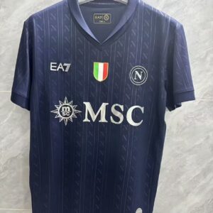 2025/2026 Napoli Champions League Edition Cyan Soccer Jersey 1:1 Thai Quality