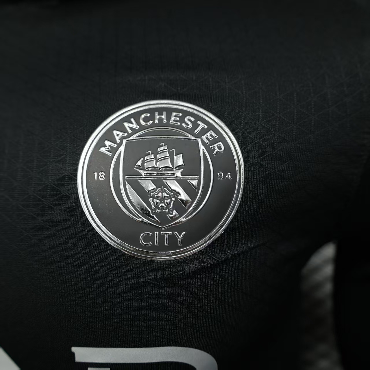 2025/2026 Long Sleeve Player Version Manchester City Away Football Shirt 1:1 Thai Quality - 图片 4