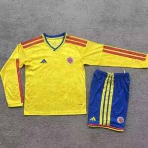 2026 Long Sleeves Colombia National Team Home Football Shirt 1:1 Thai Quality Kids Size