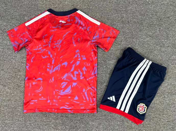 2026 Costa Rica National Team Home Football Shirt 1:1 Thai Quality Kids Size - 图片 2