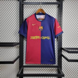 2024/2025 Barcelona Home Limited Edition TRAVIS SCOTT Football Shirt 1:1 Thai Quality