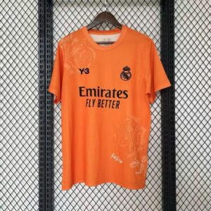 2024/2025 Real Madrid Y-3 Special Edition Orange Color Football Shirt 1:1 Thai Quality