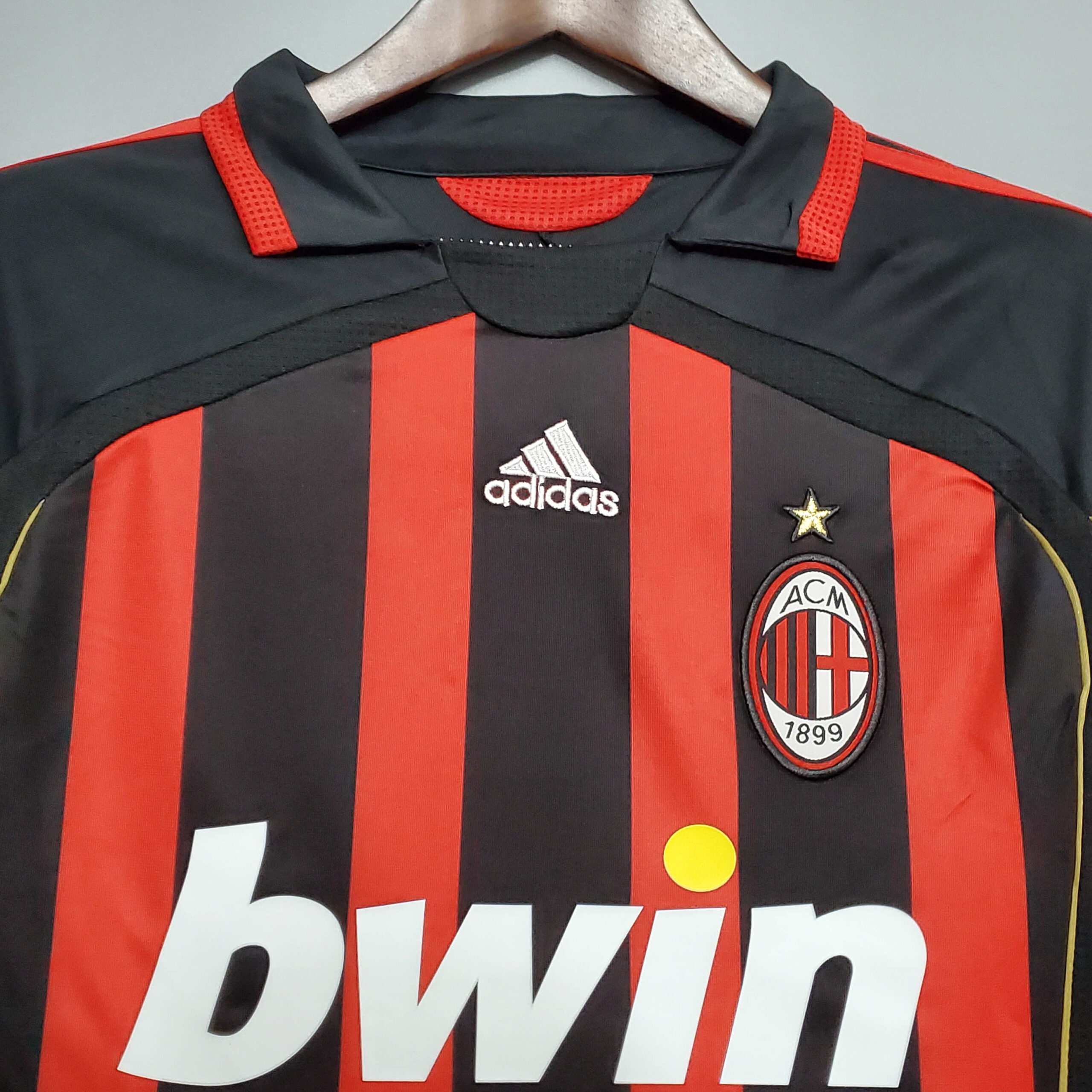 2006/2007 Retro Long Sleeve AC Milan Home Football Shirt 1:1 Thai Quality - 图片 3