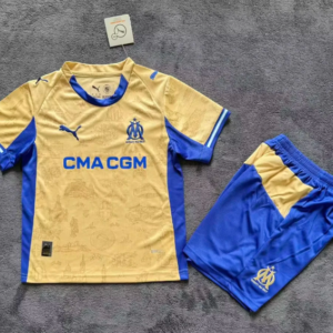 2025/2026 Olympique de Marseille Fourth Away Football Shirt 1:1 Thai Quality Kids Size