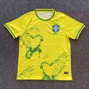 2025 Brazil Special Edition Bird Yellow Soccer Jersey 1:1 Thai Quality