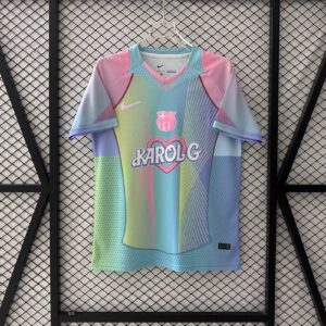 2025/2026 Barcelona KAROLG Advertising Edition Light Blue Football Shirt 1:1 Thai Quality