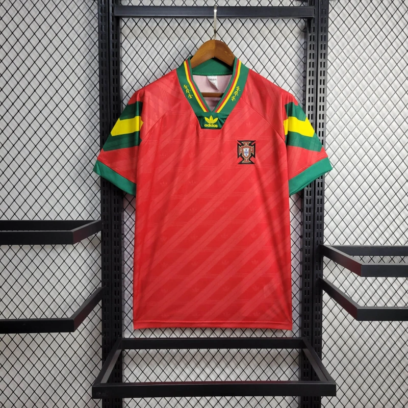 1992 Retro Portugal Home Football Shirt 1:1 Thai Quality