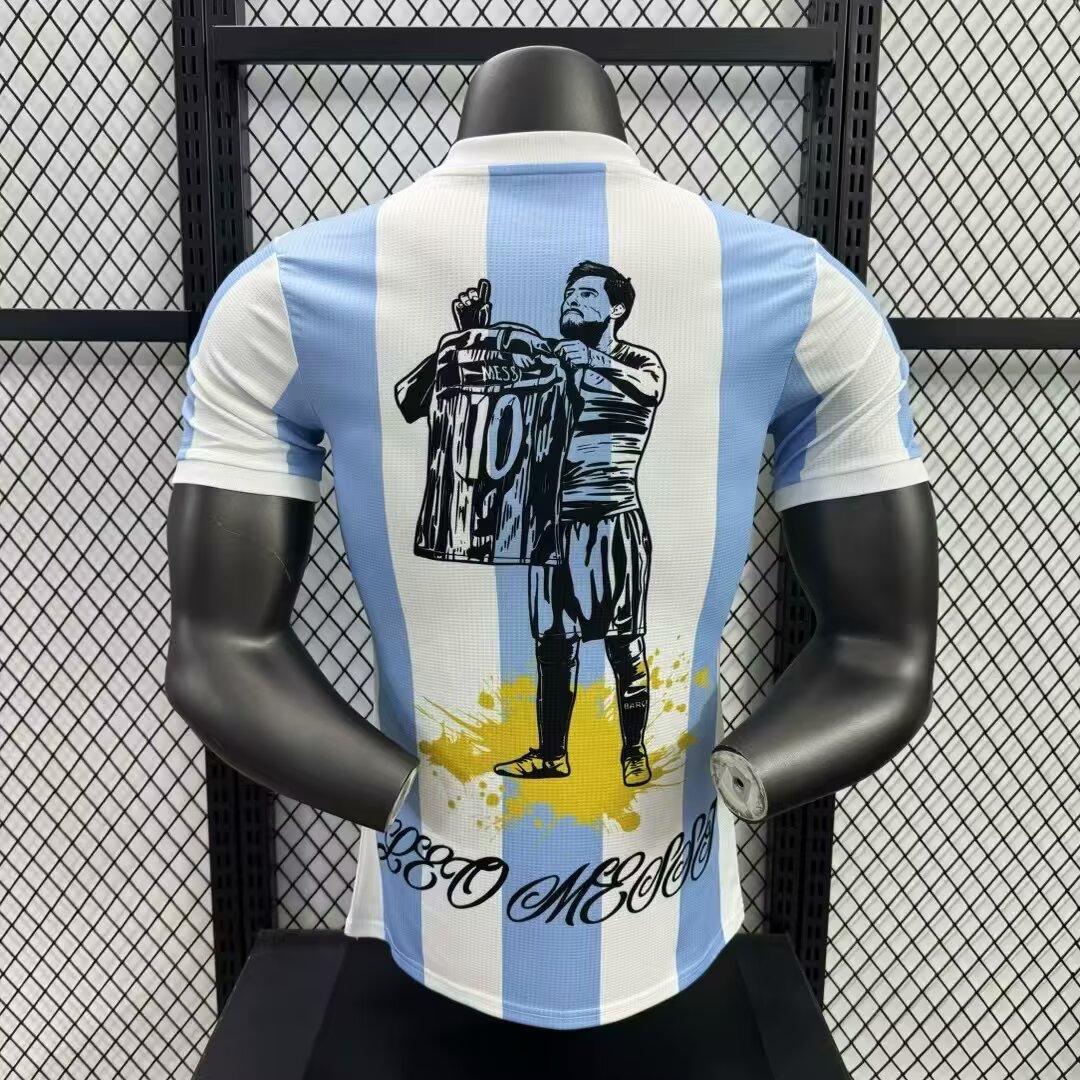 2024 Player Version Argentina Messi 50Th Anniversary Edition Soccer Jersey 1:1 Thai Quality - 图片 2