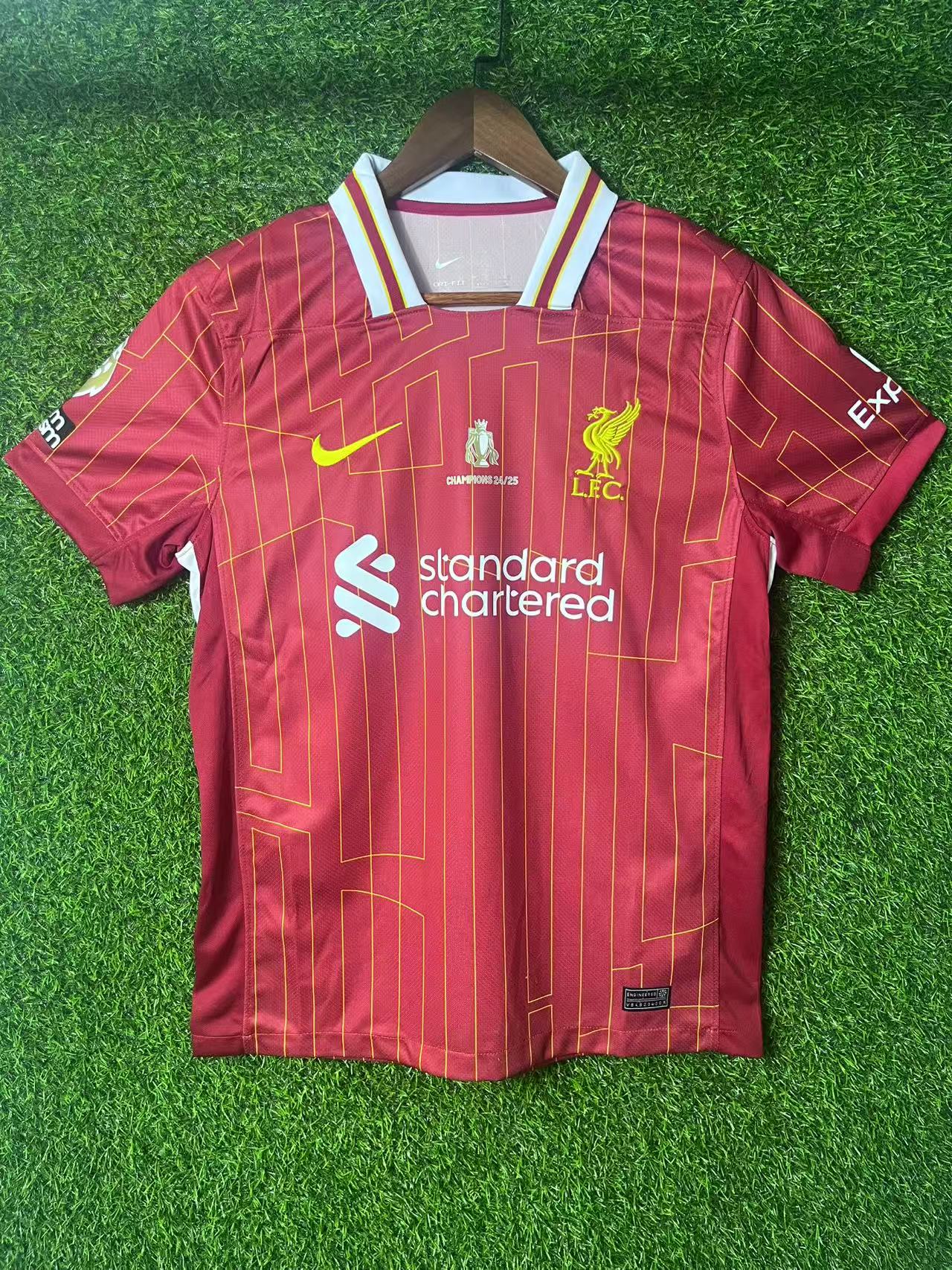 2024/2025 Liverpool Home Champions Edition Soccer Jersey 1:1 Thai Quality