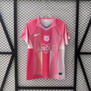 2025/2026 Barcelona KAROLG Advertising Edition Pink Football Shirt 1:1 Thai Quality