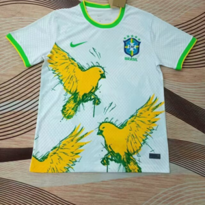 2024 Brazil Special Edition Birds White Soccer Jersey 1:1 Thai Quality