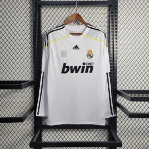 2009/2010 Retro Long Sleeve Real Madrid Home Football Shirt 1:1 Thai Quality