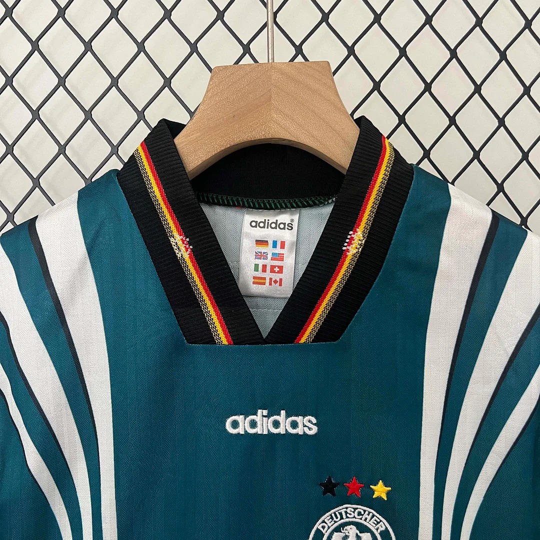 1996 Retro Germany Away Soccer Jersey 1:1 Thai Quality Kids Size - 图片 3