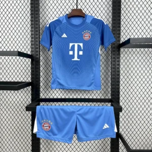 2025/2026 Bayern Munich Goalkeeper Blue Football Shirt 1:1 Thai Quality Kids Size