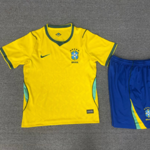 2026 Brazil Home Soccer Jersey 1:1 Thai Quality Kids Size