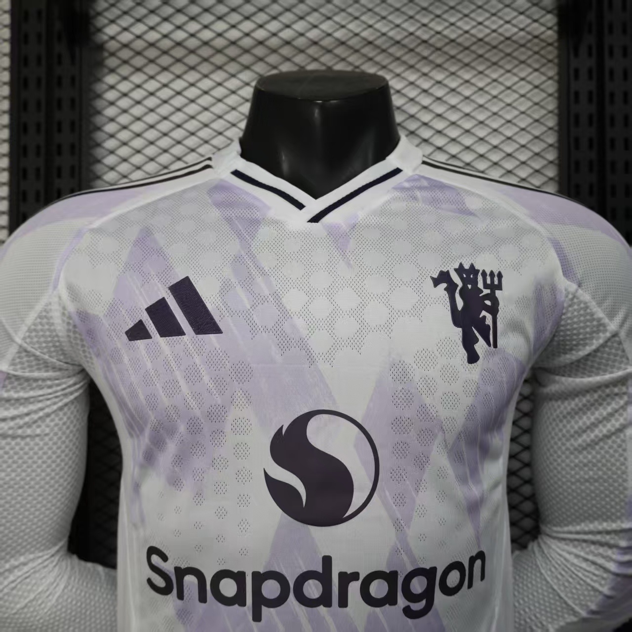 2025/2026 Player Version Manchester United Away Long Sleeve Football Shirt 1:1 Thai Quality - 图片 3