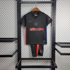 2024/2025 Barcelona Away Limited Edition TRAVIS SCOTT Football Shirt 1:1 Thai Quality Kids Size