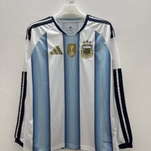 2026  Long Sleeve Argentina Home Soccer Jersey 1:1 Thai Quality