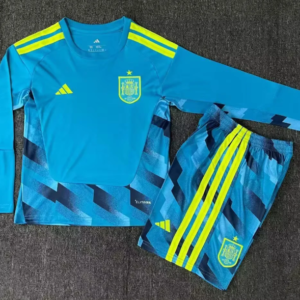 2026 Long Sleeves Spain National Team Goalkeeper Football Shirt 1:1 Thai Quality Kids Size