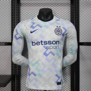 2025/2026 Long Sleeve Player Version Inter Milan Away Football Jersey1:1 Thai Quality