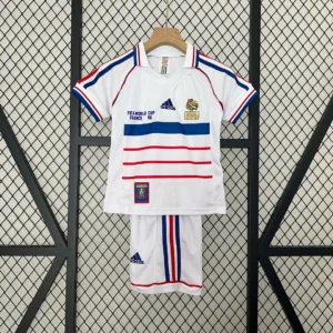 1998 Retro France Away Football Shirt 1:1 Thai Quality Kids Size