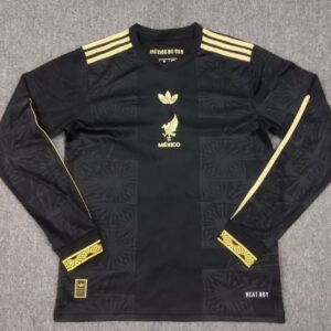 2025 Mexico National Team Special Edition Long Sleeve Black Football Shirt 1:1 Thai Quality