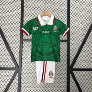 1998 Retro Mexico National Team Home Football Shirt 1:1 Thai Quality Kids Size