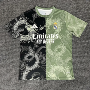 2025/2026 Real Madrid Special Edition Army Green Black Football Shirt 1:1 Thai Quality
