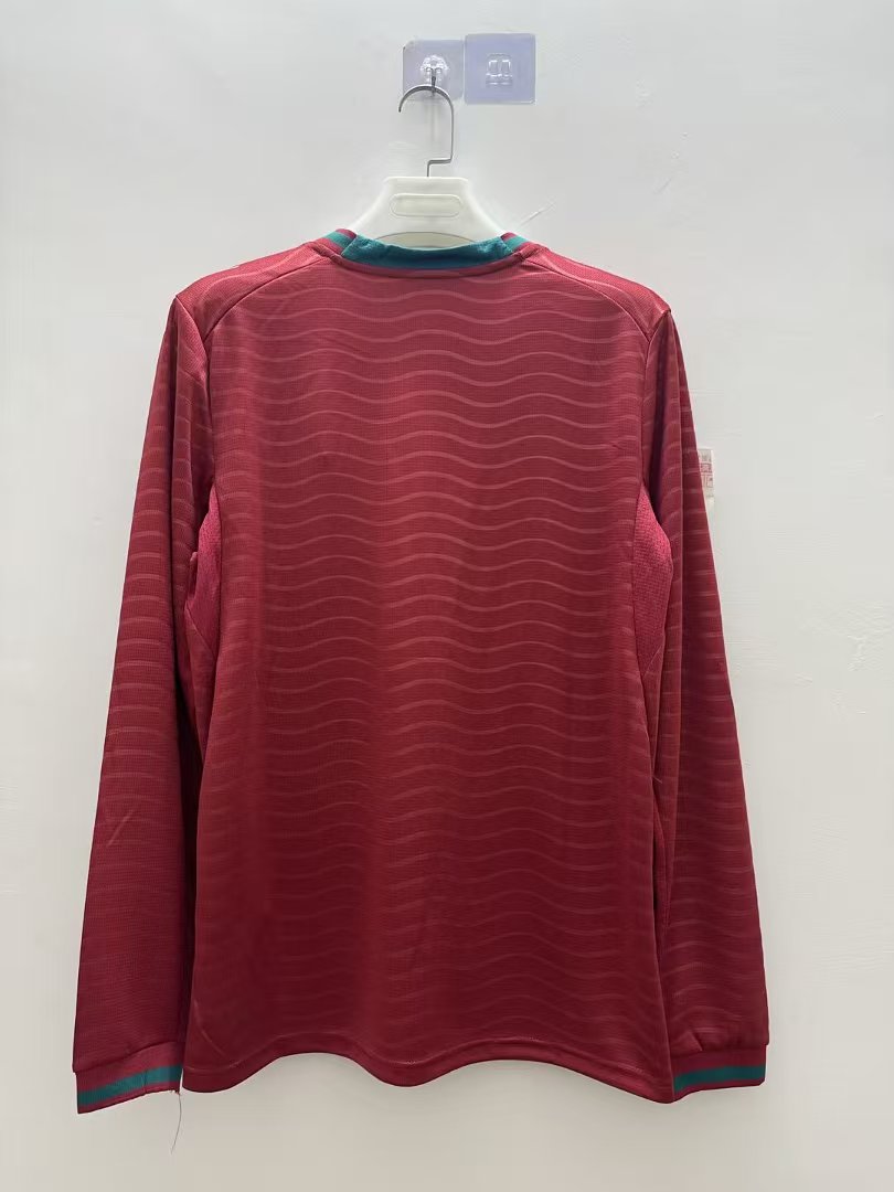 2026 Portugal Home Long Sleeve Football Shirt 1:1 Thai Quality - 图片 2