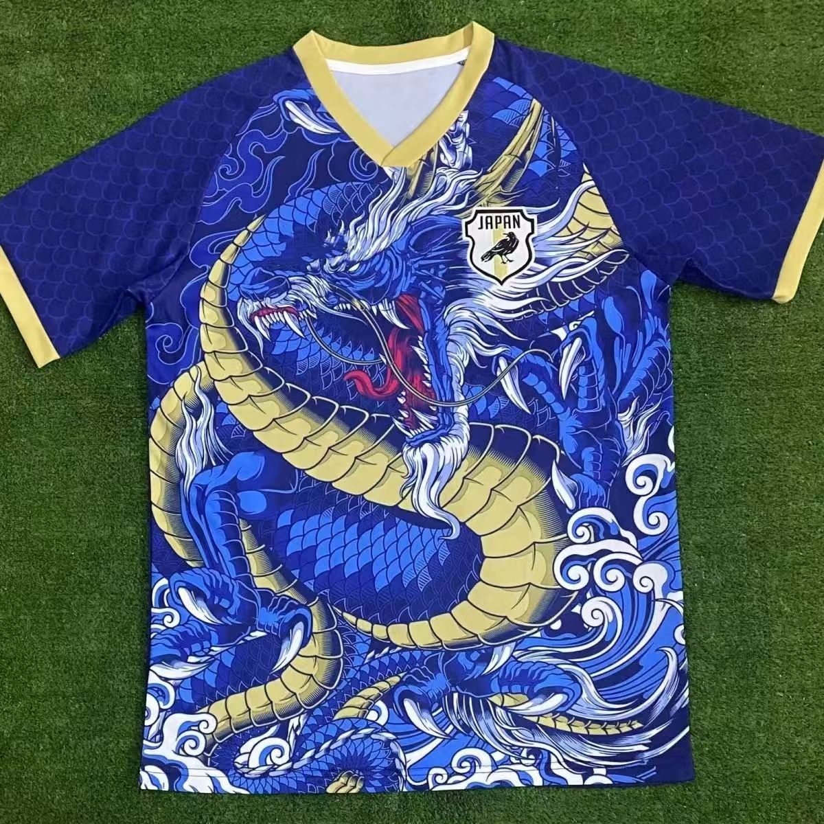 2024 Japan Dragon Pattern Special Edition Blue Football Jersey 1:1 Thai Quality