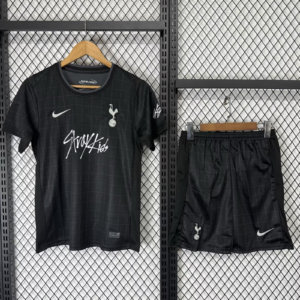 2025/2026 Tottenham Co-Branded Edition Black Soccer Jersey 1:1 Thai Quality Kids Size