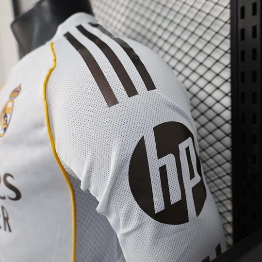 2025/2026 Player Version Real Madrid Home Long Sleeve Football Shirt 1:1 Thai Quality - 图片 7
