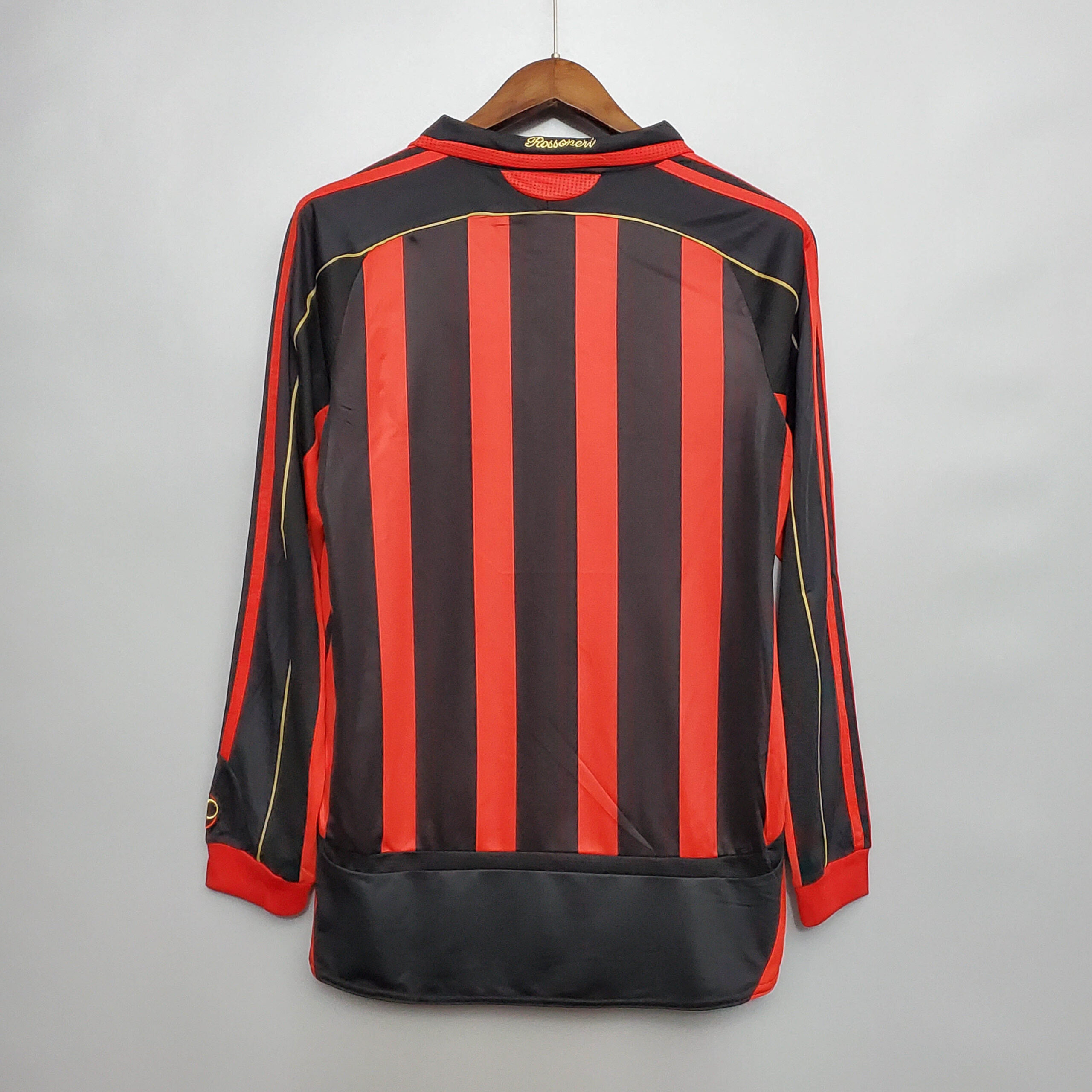 2006/2007 Retro Long Sleeve AC Milan Home Football Shirt 1:1 Thai Quality - 图片 2