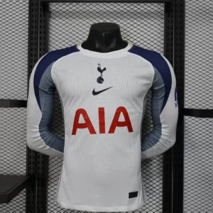 2025/2026 Long Sleeve Player Version Tottenham Home Football Shirt 1:1 Thai Quality