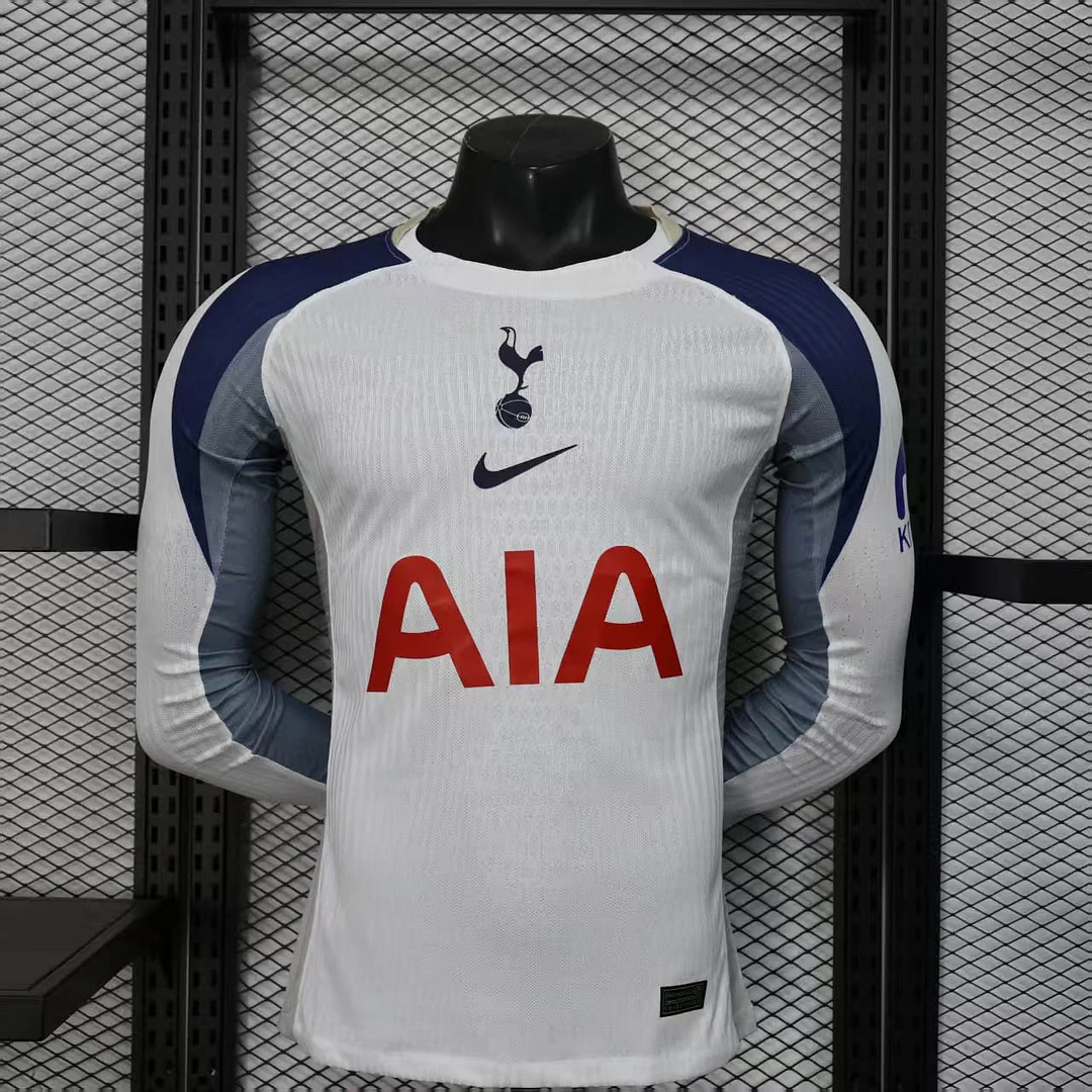 2025/2026 Long Sleeve Player Version Tottenham Home Football Shirt 1:1 Thai Quality