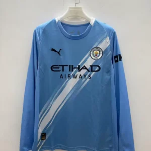 2025/2026 Long Sleeve Manchester City Home Football Shirt 1:1 Thai Quality